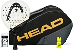 Набор ракетка Head Extreme Edge White + Сумка Padelbag Head Edge + Овергрип Shockout + Защитная лента + Банка геля Bullpadel Dry