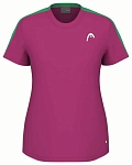 (EU) Футболка женская Head Tie-Break 814644, Розовая (XS)