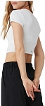 (CN) Кроп-топ женский Alo Yoga Alosoft Crop Finesse Short Sleeve, Белый (XS)