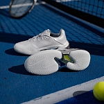 Кроссовки женские Adidas Barricade 13 Silver Edition, Серебристые, с технологией Torsion System, Geofit (р. 38)