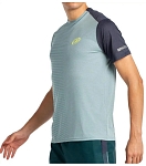(EU) Футболка мужская Bullpadel Llico с коротким рукавом, Зелёная (L)
