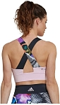 (EU) Топ женский Adidas US Series Crop Top, с интегрированным бра, влагоотводящий, Розовый (XL)