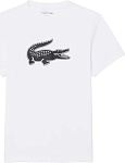 (EU) Футболка мужская Lacoste Core Performance, Белая, Чёрная (S)
