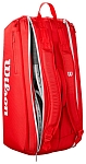Сумка Wilson для тенниса Super Tour 9R 2025, Красная