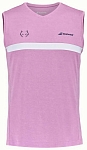 (EU) Майка мужская Babolat Juan Lebrón без рукавов, Розовая (2XL)