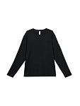 (CN) Лонгслив Alo Yoga Elevate Waffle Long Sleeve Crew, Чёрный (M)