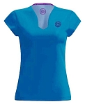 Футболка женская Bidi Badu Colortwist V-Neck, Синяя (L)