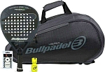 Набор ракетка Bullpadel Hack 03 CMF + Сумка Bullpadel Avant 2 Grey + Овергрип Shockout + Защитная лента + Банка геля Bullpadel Dry