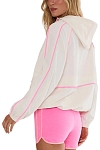 Куртка женская Beach Riot Mel Jacket W, Белая/Розовая (S)