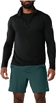 (CN) Лонгслив мужской Alo Yoga Conquer 1/4 Zip Reform, Чёрный (S)
