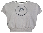 (EU) Топ женский Head Padel Crop Top, Серый (L)