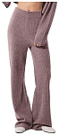 (CN) Брюки женские Alo Yoga Cashmere High-Waist Plush Waffle Pant, Бежевые (L)