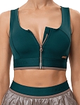 Топ женский Raqueta Zip, 23 W, Зелёный (M)