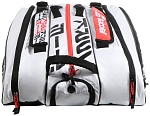 Чехол для ракеток Babolat Pure Strike, на 12 ракеток, Белый/Чёрный/Оранжевый