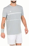(EU) Футболка мужская Tecnifibre Team Tech 22TETE, Серебристая (L)