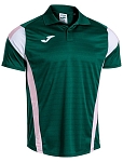 Поло мужское Joma Montreal Short Sleeve Polo M, Зеленое/Розовое (M)
