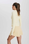 Лонгслив женский SURE Рашгард 1/2 zip, Жёлтый (S)