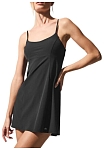 (CN) Платье женское Alo Yoga Slip Dresses Moderate, Чёрное (XS)