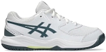 Кроссовки для мальчиков Asics GEL-DEDICATE 8 GS, Белые/Темно-зеленые, с технологией GEL (р. 35)