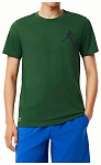 (EU) Футболка и кепка мужские Lacoste набор фаната Джоковича TH1044, Зелёная (2XL)
