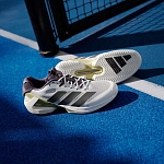 Кроссовки мужские Adidas Adizero Ubersonic 5, Белые/Черные/Золотые (р. 44,5)