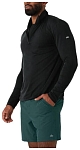 (CN) Лонгслив женский Alo Yoga Conquer 1/4 Zip, Чёрный (XXL)