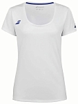 (EU) Топ для девочек Babolat Play Манга, Белая (L/XL)