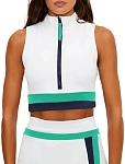 Топ женский Beach Riot Eta Top W, Белый/Зеленый (M)