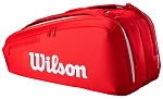 Сумка Wilson для тенниса Super Tour 9R 2025, Красная