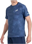 (EU) Футболка мужская Bullpadel Manin Master, с технологией Drynamic, с микрофиламентами, Синяя (XL)