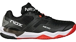 (EU) Кроссовки женские Pickleball Nox Lux Nexo Clak/Red Lava Calpbluxnebr, Чёрные (р. 39)