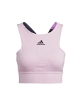 (EU) Топ женский Adidas US Series Crop Top, с интегрированным бра, влагоотводящий, Розовый (XL)
