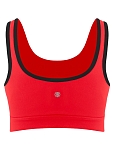 Топ женский Poivre Blanc Crop Top W, Оранжевый/чёрный (M)
