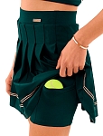 Юбка женская Raqueta High-Grade W плиссе, Тёмно-зелёная (XS)