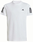 (EU) Футболка для мальчиков Adidas B Club 3Stripes KQJ40, Белая (рост 176 см)