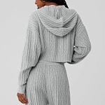 (CN) Лонгслив Alo Yoga Knitwear Women's Mixed Gray/Athletic Heather Grey, Серый (M)