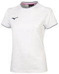 (EU) Футболка женская Mizuno Team, Белая (L)