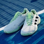 Кроссовки мужские Adidas Barricade 13, Белый/Зеленый/Черный, с системой Torsion (р. 43)
