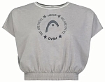 (EU) Топ женский Head Padel Crop, Серый (XL)