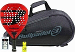 Набор ракетка Bullpadel Xplo Comfort 2025 + Сумка Bullpadel Avant 2 Grey + Овергрип Shockout + Защитная лента + Банка геля Bullpadel Dry