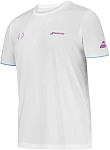 (EU) Футболка мужская Babolat Juan Lebrón, Белая (XL)