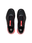 (EU) Кроссовки мужские Wilson Rush Pro 5 Padel Black/Red Wrs338750, Чёрные (р. 40)