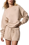 (CN) Свитшот женский Alo Yoga Accolade Crew Neck Pullover, Бежевый (L)