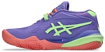 Кроссовки для падела женские Asics GEL-RESOLUTION X PADEL (W), Фиолетовый/Салатовый (р. 40,5)