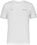 (EU) Футболка мужская Babolat Juan Lebrón, Белая (XL)