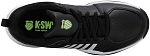 Кроссовки мужские K-Swiss Court Express 2 Clay, Чёрные/Белые/Неоново-зелёные (р. 45)