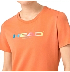 (EU) Футболка женская Head Rainbow, Оранжевая (M)