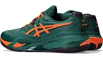 (EU) Кроссовки мужские Asics Gel-Resolution X Padel Green/Orange 1041A492, Зелёные (р. 43.5)