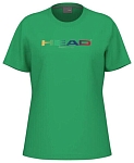 (EU) Футболка женская Head Rainbow, Зеленая (M)