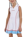 Платье для девочек Choupette с шортами Dry Fit G, Белое/Голубое (164 см)